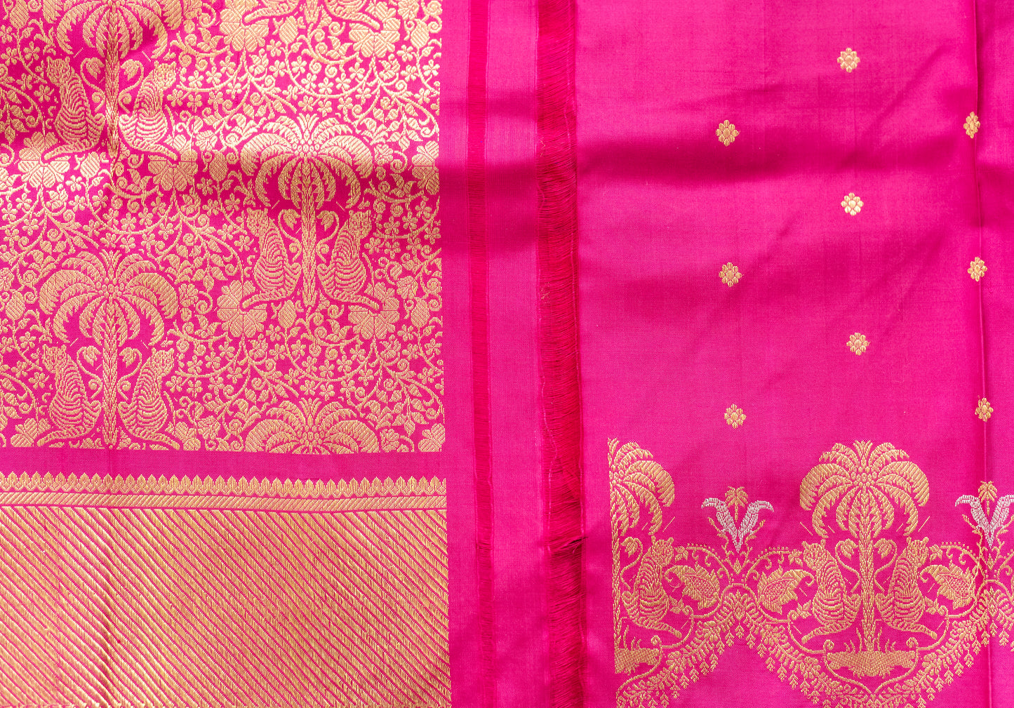 Pink Kanjivaram Pattu Saree