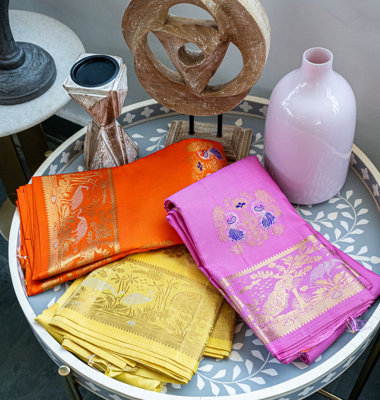 Orange Kanjivaram Pattu Saree