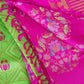 Pink and Pista Green Kanjivaram Pattu Saree