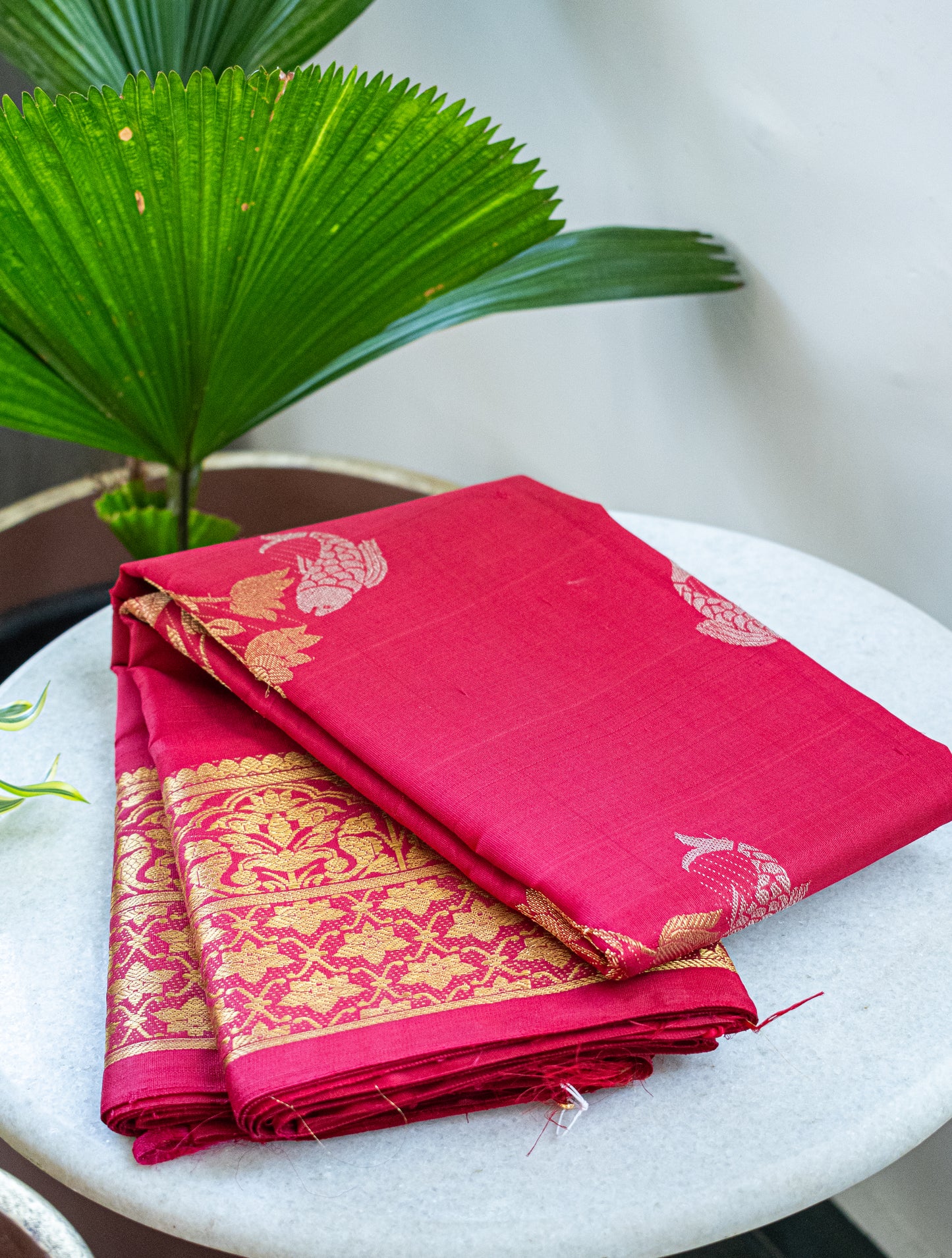 Red Kanjivaram Pattu Saree