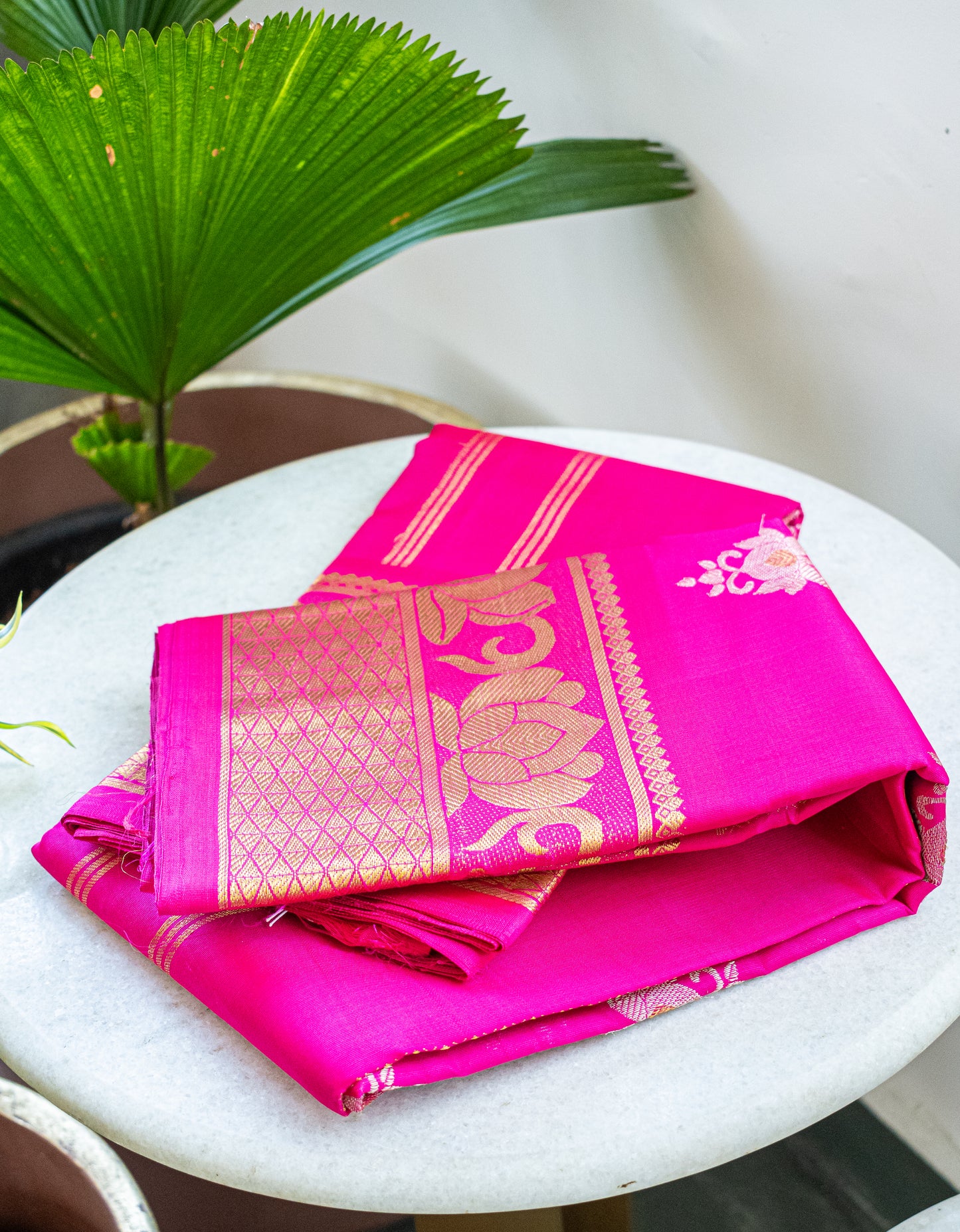 Rani Pink Kanjivaram Pattu Saree