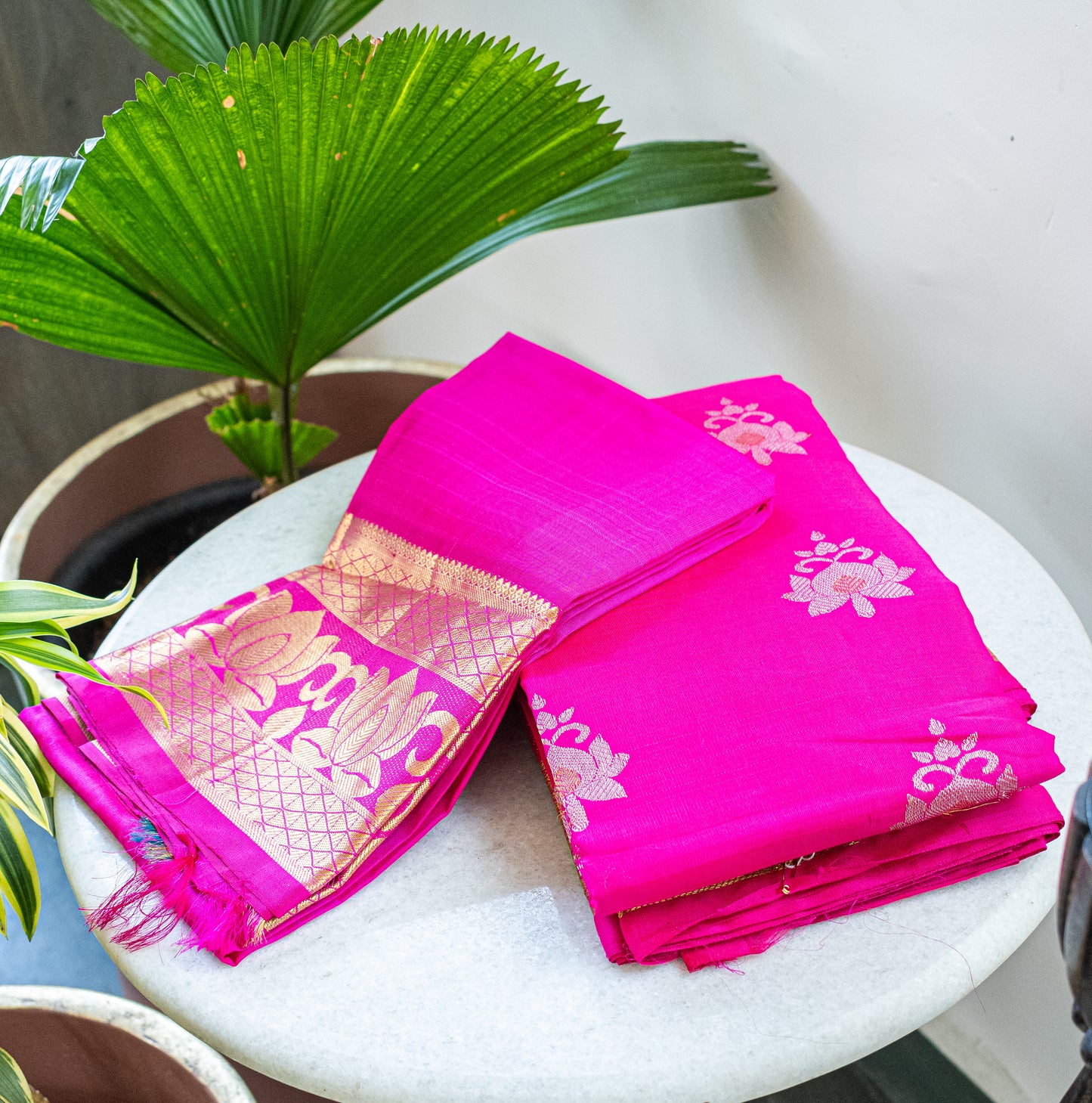 Rani Pink Kanjivaram Pattu Saree