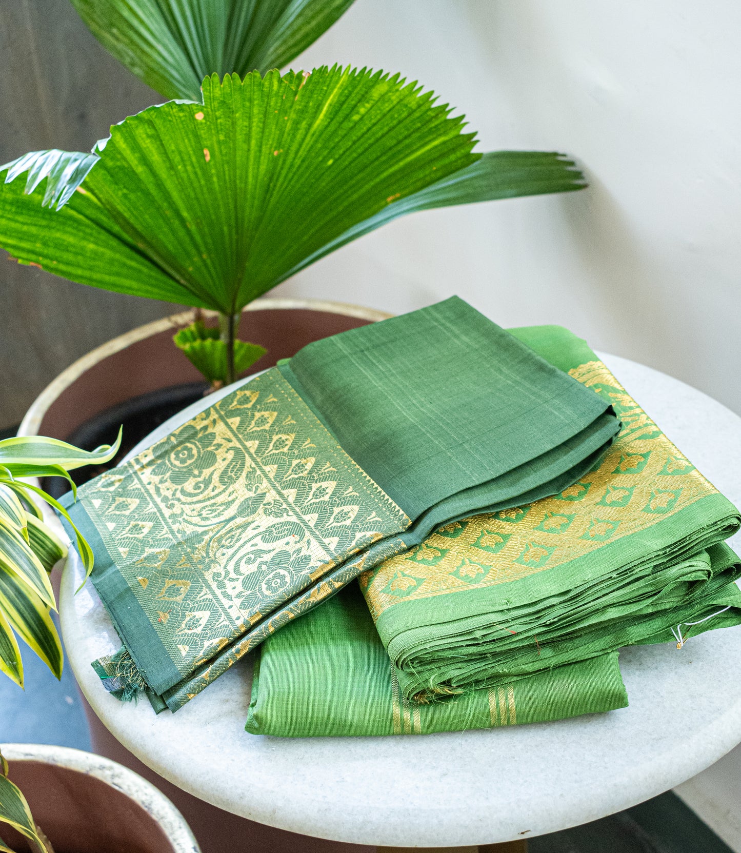 Green Kannjivaram Pattu Saree