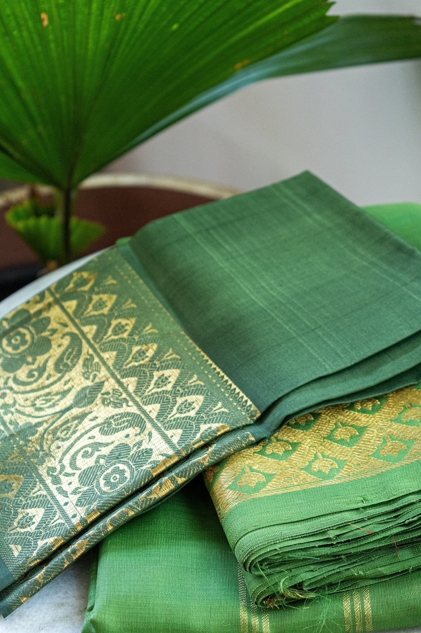 Green Kannjivaram Pattu Saree