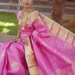 The Pastel Pink Silk Sareee